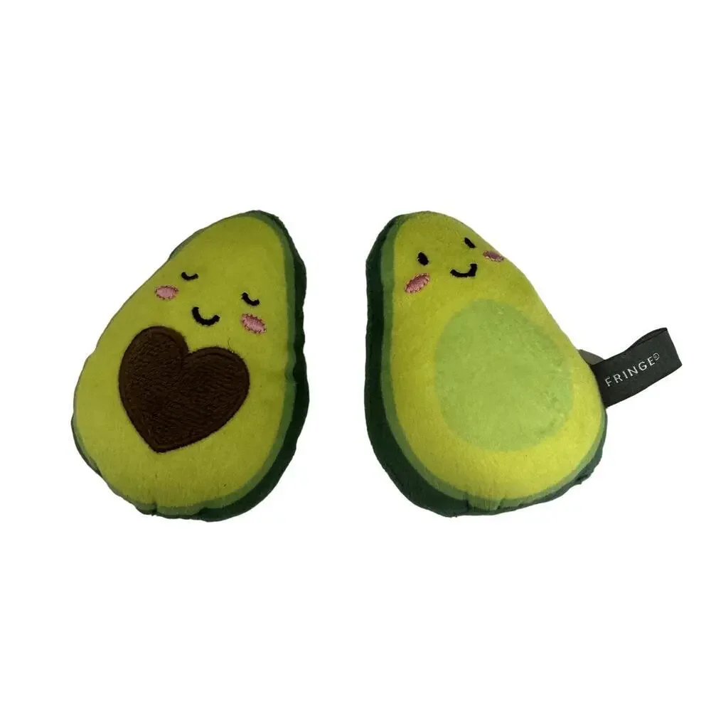Fringe 2-Piece Avocado Squeaker Toys​​